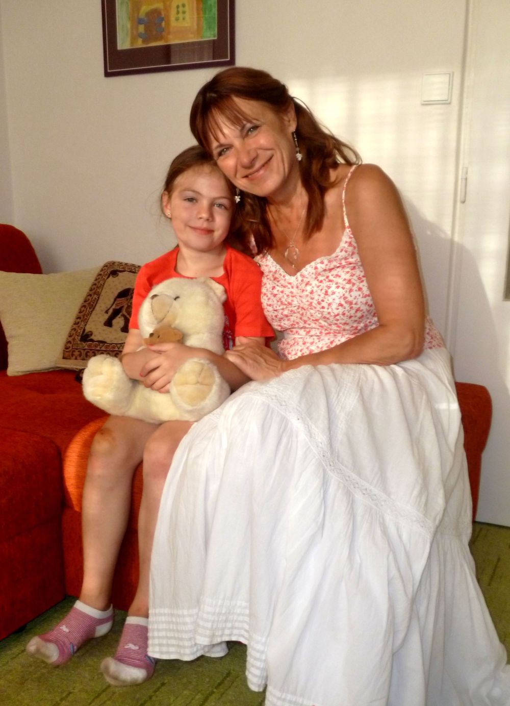 S vnučkou Terezkou v létě 2013